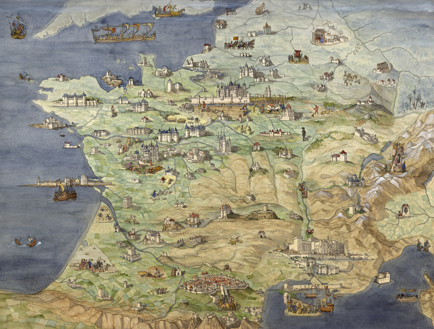 French Realms in 1220 - Medieval Discord